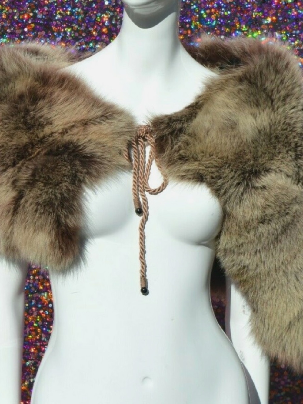 Costume National Fur Shawl